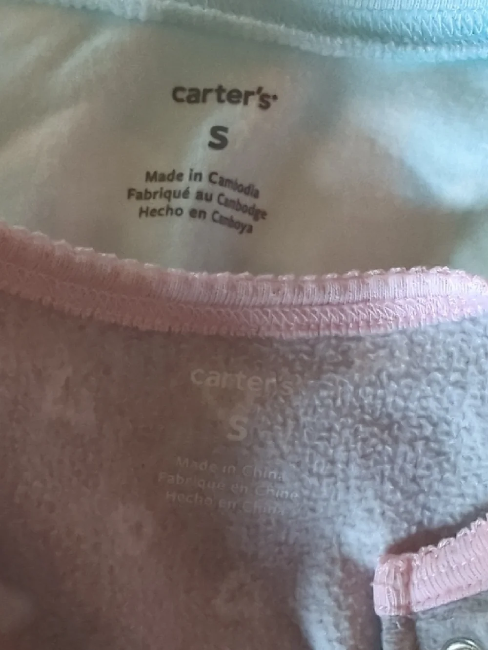 Carter's Blue Cloud & Gray Heart Sleep Sacks